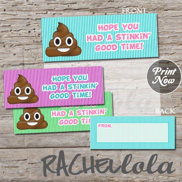 Poop Emoji Wrapping - Etsy