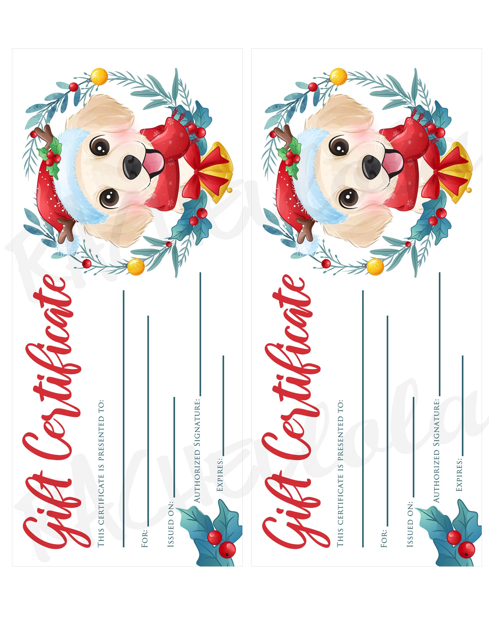 printable-christmas-pet-gift-certificate-template-dog-puppy-etsy