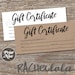 see more listings in the GIFT CERTIFICATES section