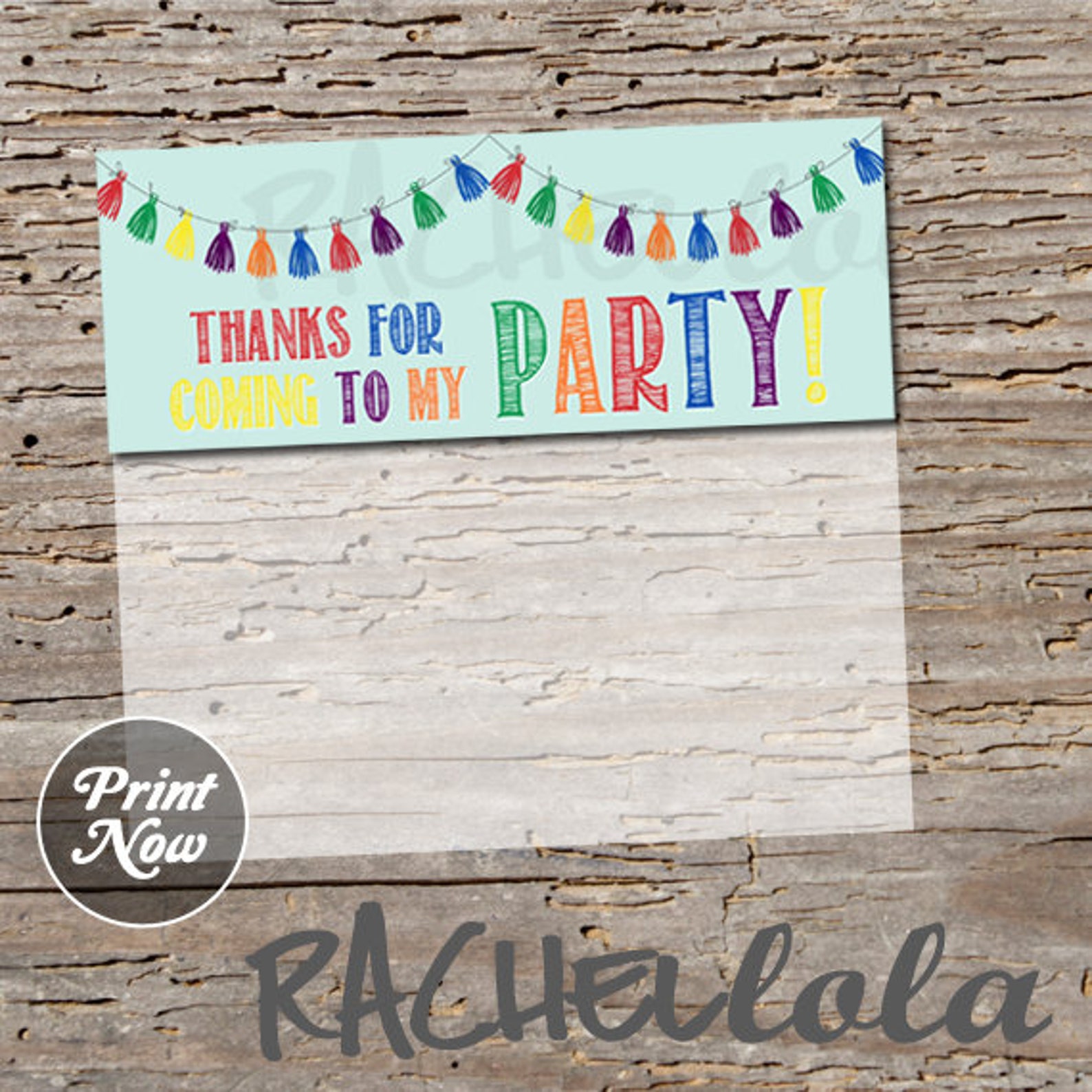 Thanks For Coming To My Party Colorful Color Printable Etsy thanks-for-coming-to-my-party-colorful-color-printable-etsy
