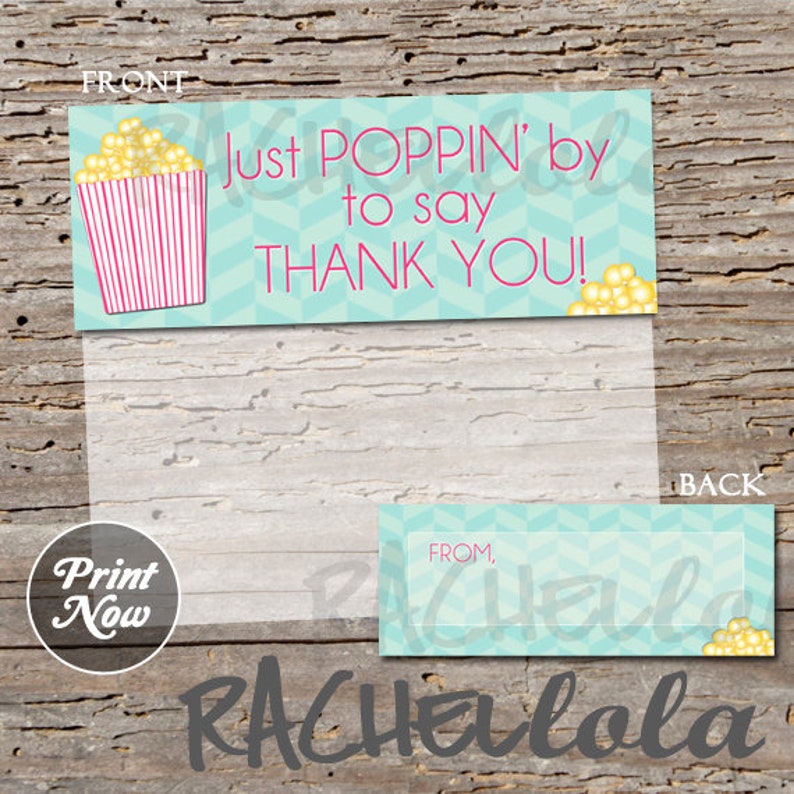 Printable Teacher Appreciation Thank You Goodie Bag Topper Etsy