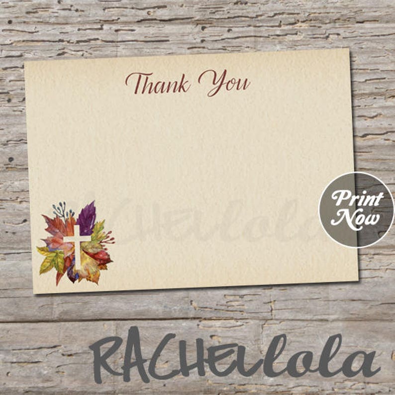 Thank You Note Card Template