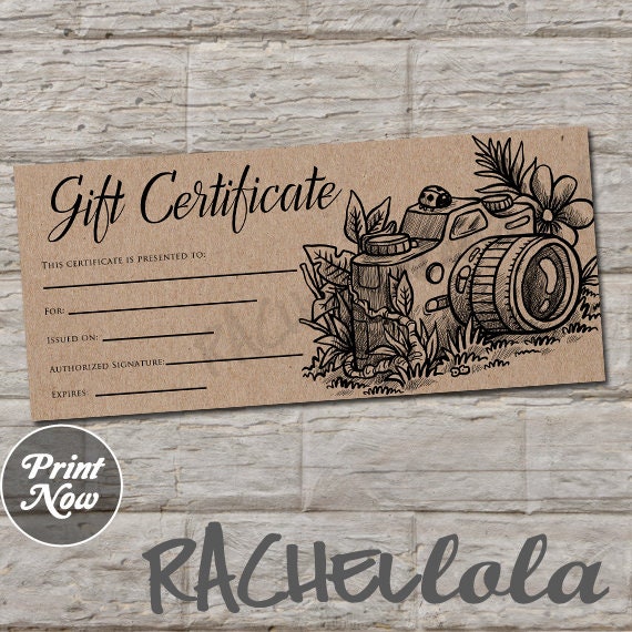 Photography Gift Certificate Template Free from i.etsystatic.com