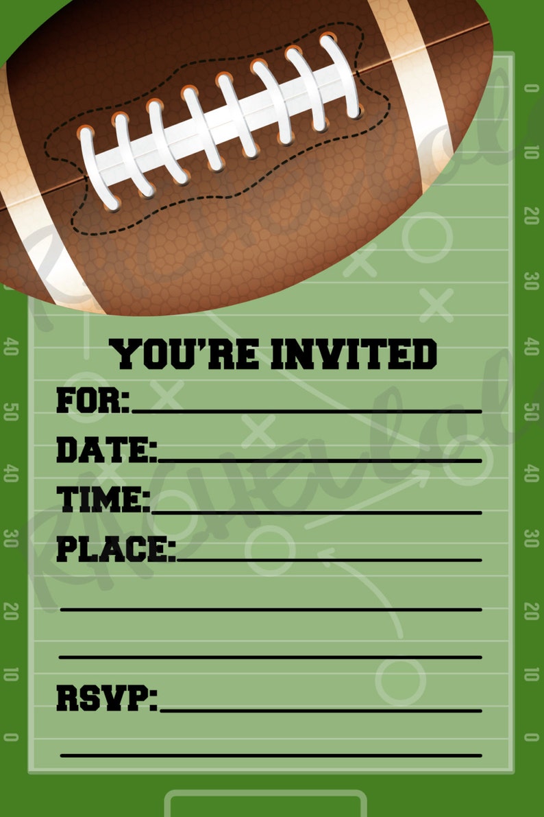 football-invitation-template