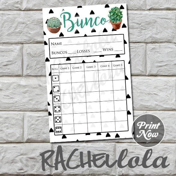 Cactus bunco ranking card, rating sheet, bunko summer months get together photograph regarding Printable Bunco Sheets known as Cactus bunco rating card, ranking sheet, bunko summer time get together