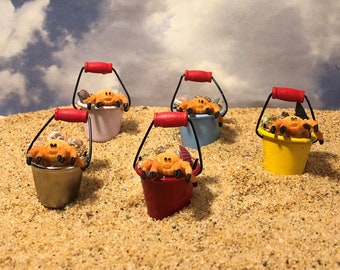 mini beach pails