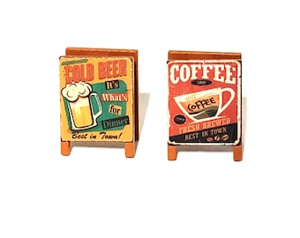 One Miniature Sandwich Sign, Beer or Coffee Signs,