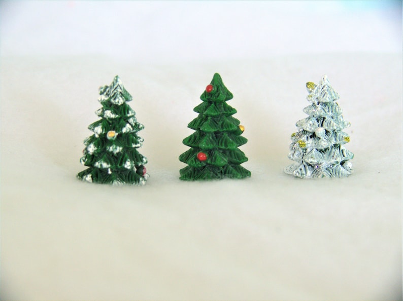 Tiny Christmas Tree, Miniature Garden, Holiday Decor image 6