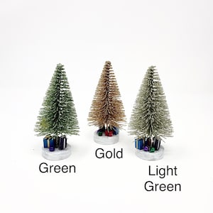 Choose One 5 Inch Christmas Tree with Presents, Fairy or Doll Miniature Holiday