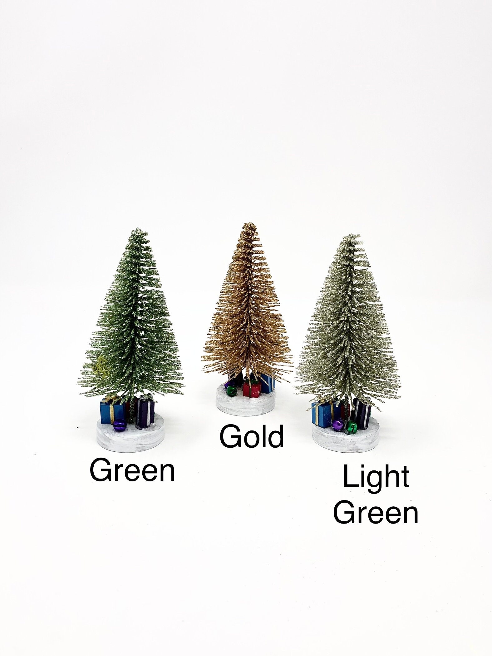 Choose One 5 Inch Christmas Tree With Presents, Fairy or Doll