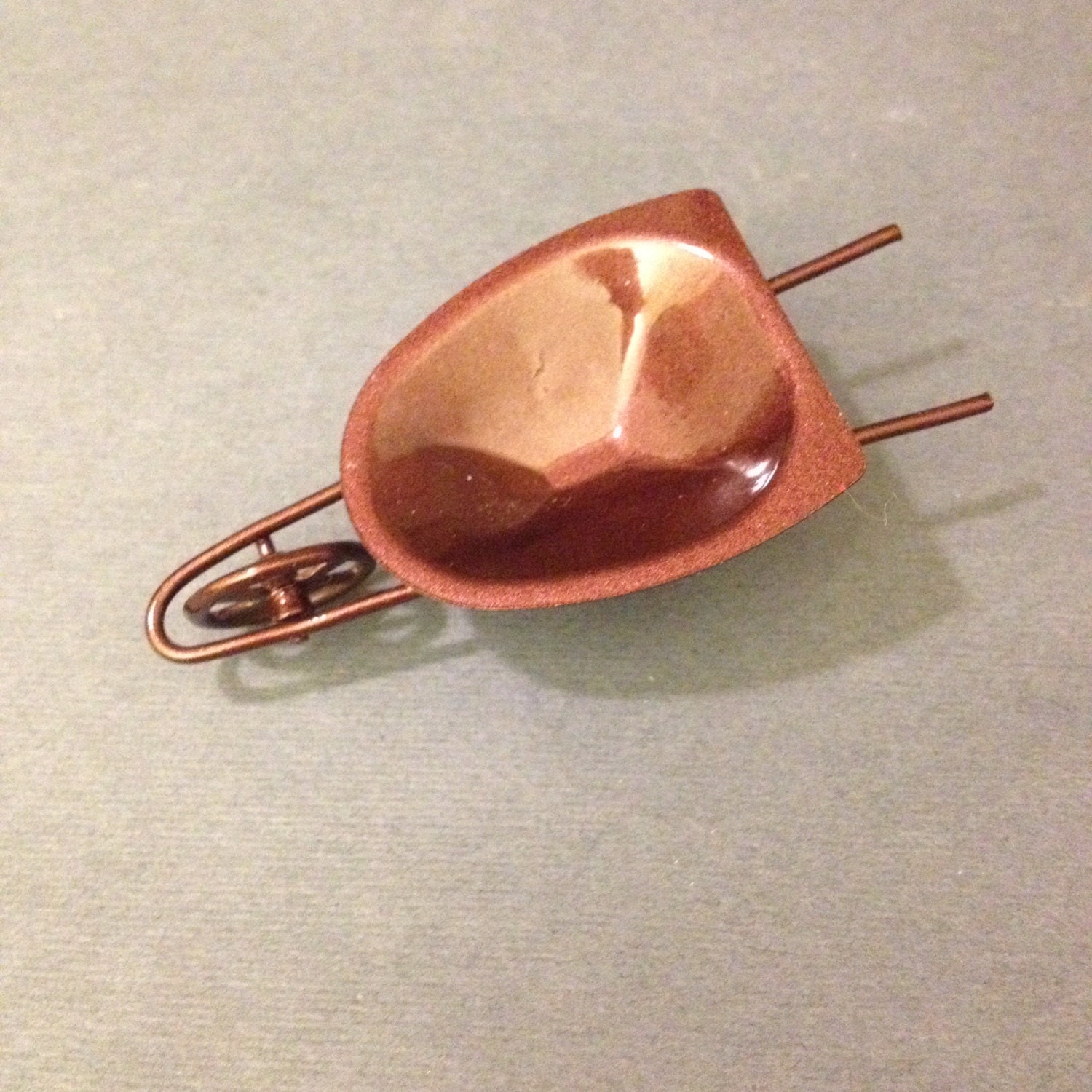 Miniature Dollhouse Fairy Garden Accessories Copper Color Dishes