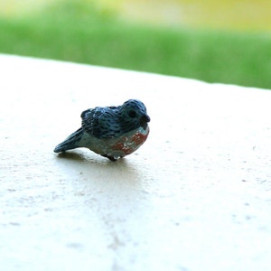 Fairy Garden Bluebird, Miniature Bird, Fairy Graden Miniatures,  Dollhouse Accessory, Terrarium Supply, Miniature Garden