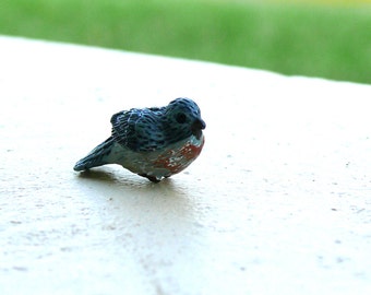 Fairy Garden Bluebird, Miniature Bird, Fairy Graden Miniatures,  Dollhouse Accessory, Terrarium Supply, Miniature Garden