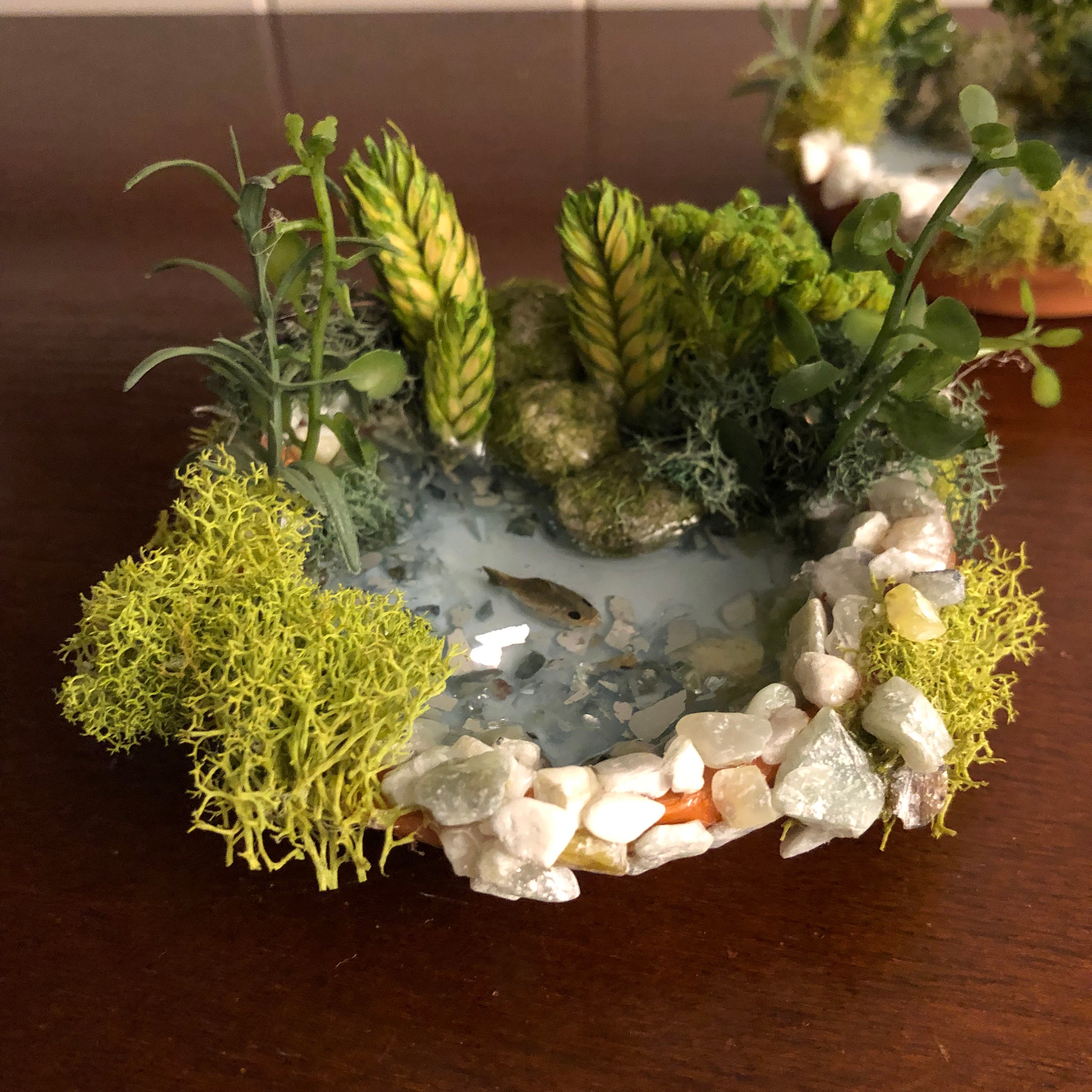 Handmade Fairy Garden Fish Pond Miniature Pond Fairy Etsy