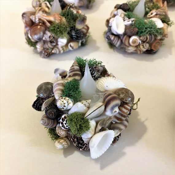 Seashell Fairy Garden Fire Pit, Miniature Beach Decor