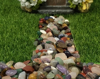 3 OZ. Black or Mixed Colored Stones, Fairy Garden Miniature Path