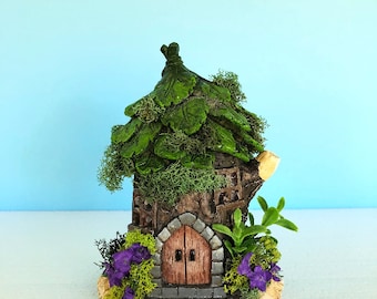 Miniature Lighted House, Fairy Garden House, Fairy Home, Fairy Accessories