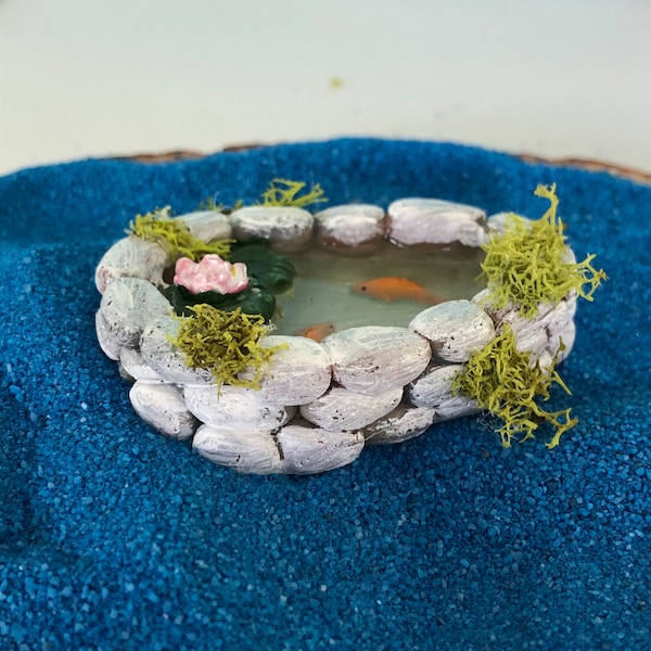 Miniature Pond, Fairy Garden Accessories, Mini Fish, Fairy Decoration
