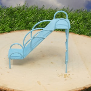 Miniature Blue Slide, Fairy Garden Playground