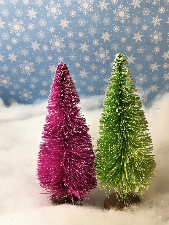 5 Flocked Christmas Tree Fairy Miniature Pine Trees Winter Scenery Accessories 5 Flocked Christmas Tree Fairy Miniature Pine Trees Winter Scenery Accessories