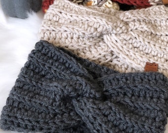 CROCHET PATTERN for The Timberline Twist Headwarmer
