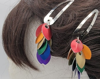PRIDE Dragonscale Hair Clips LGBTQIA+