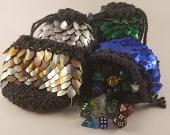 CUSTOM Dragonscale Dice Bag/Small Purse