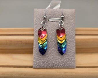 PRIDE dragonscale earring studs