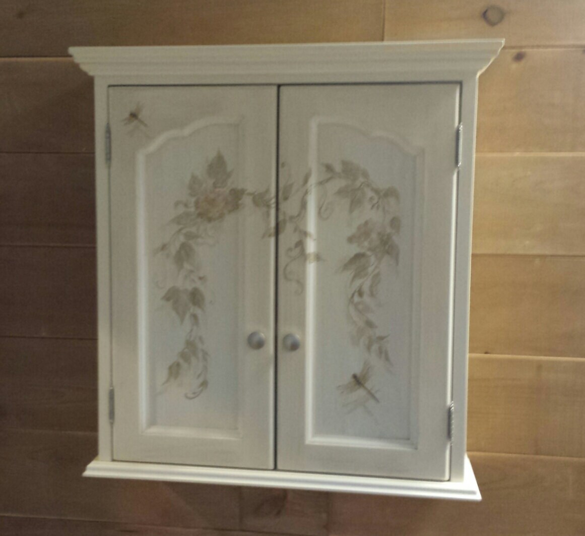 Medicine / Hanging Bathroom / Hand Painted Etsy