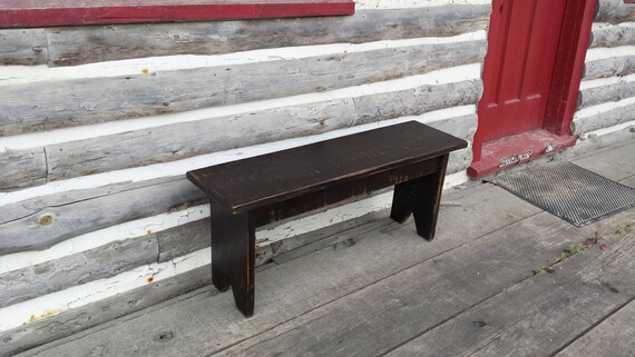 Wooden Shoe Bench Country Bench Cottage Bench Entryway Bench