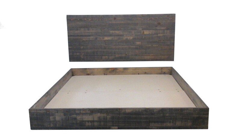 King Size Bed Frame Style Bedroom Rustic Image 0