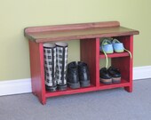 Reserve for Carla Wooden Shoe Bench / 30" Shoe Rack / Entry Bench