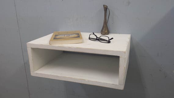 Floating Nightstand / Rustic Shelf / Night Stand / Mid ...