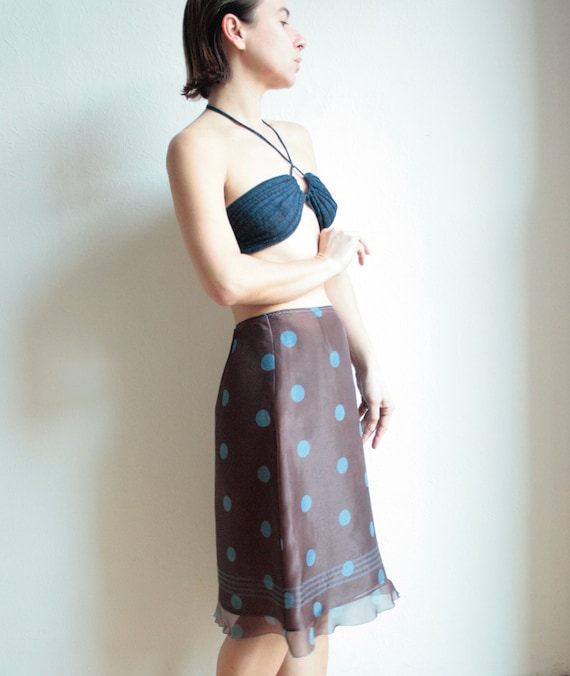 Vintage silk skirt, 90s 00s, Alberta Ferretti, sk… - image 3