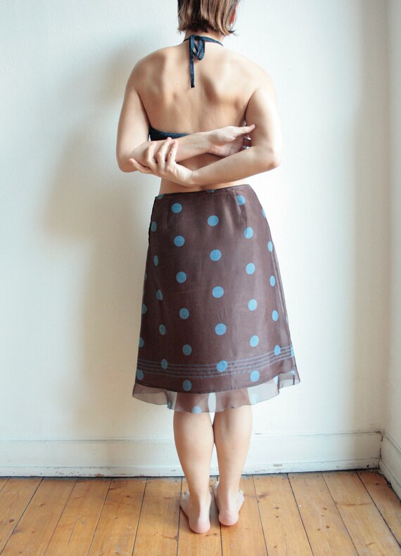 Vintage silk skirt, 90s 00s, Alberta Ferretti, sk… - image 2