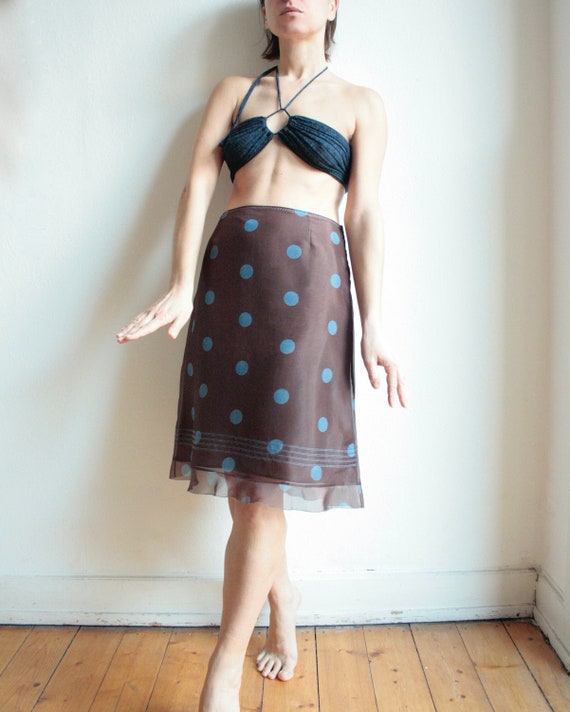 Vintage silk skirt, 90s 00s, Alberta Ferretti, sk… - image 1