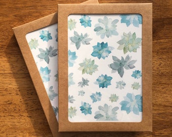 Succulents Card Box Set