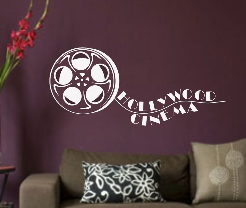Hollywood Cinema Movie Reel... Decal Vinyl Wall Sticker Home - Etsy