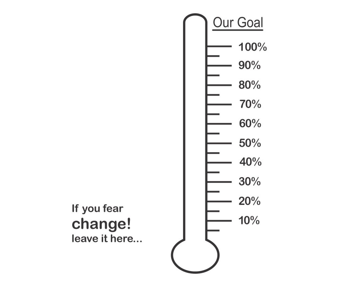 Fundraising Goal Thermometerperfect for Dry Erase Boards If You