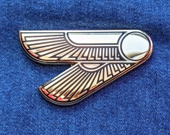 Winged Sun Enamel Pin