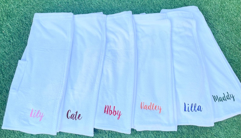 Graduation Gift for Her, College Gift, High School Graduation, Monogrammed Velour Spa Wrap, Custom Monogrammed Spa Wrap, Dormitory Spa Wrap image 1