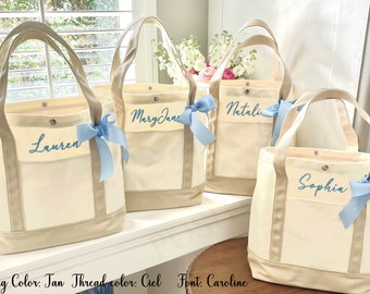 Personalized Bridesmaid tote bags/ Bridesmaids' Bag/ Canvas totes/ Wedding party bags