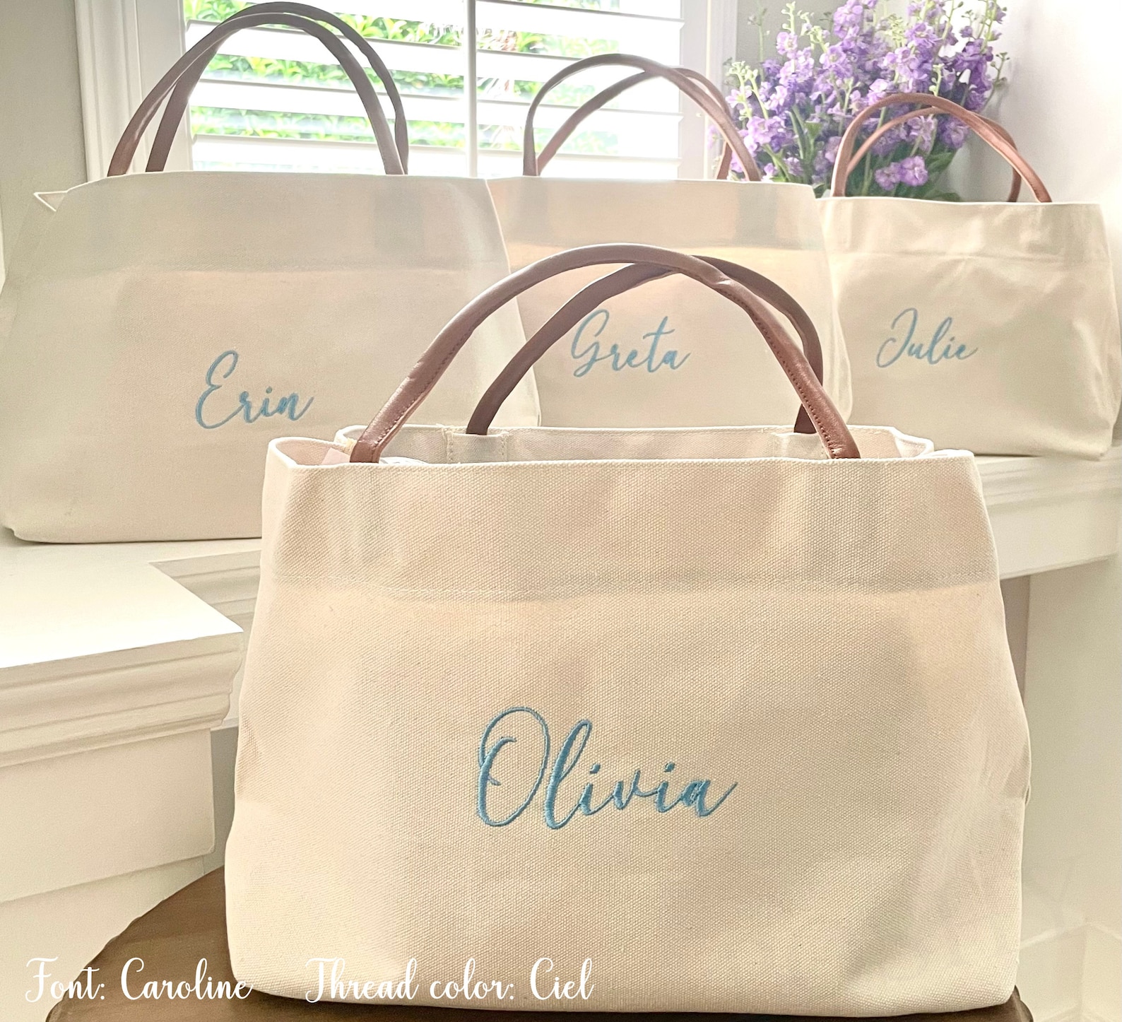 Personalized Bridesmaid Tote Bag, Bridesmaid Gift, Custom Wedding Tote ...