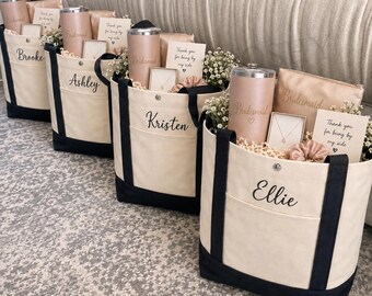 Bridesmaid Tote Bags, Bridesmaid Gift, Bridesmaid Tote, Personalized Bridesmaid Bag, Bridal Party Bag, Bridal Party Gift, Wedding Party Gift