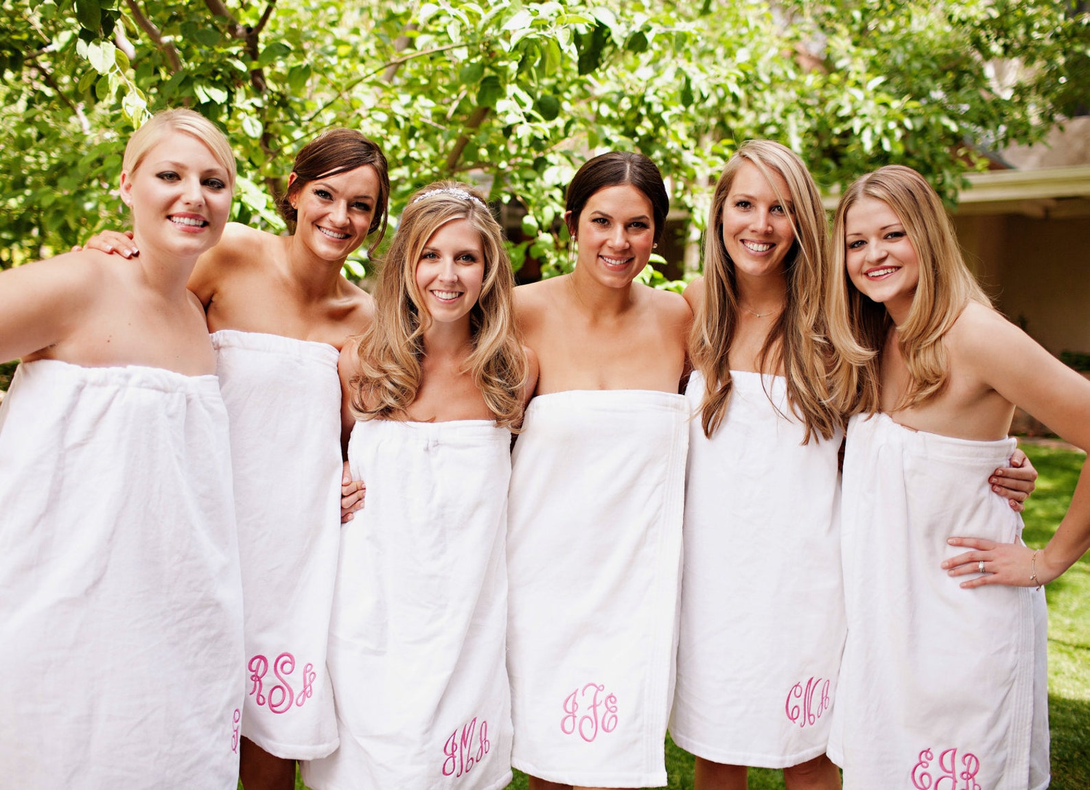 Monogrammed Terry Velour Spa Wrap Personalized Towel Wrap 1 - изображение.