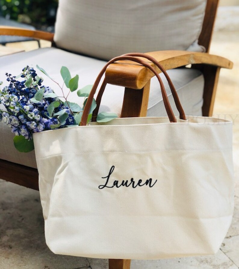 Bridesmaid Tote Bags Personalized Bridesmaid Bags Bridal - Etsy