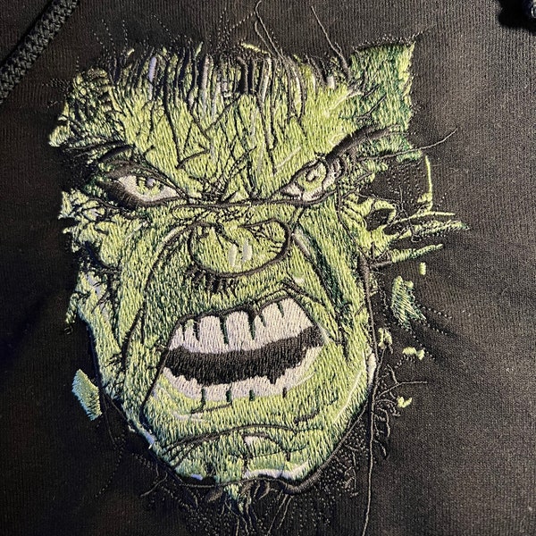 Hulk Embroidered Hoodie