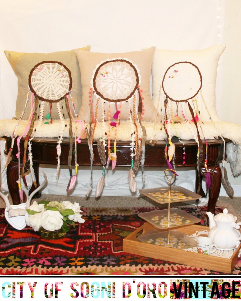 Dreamcatcher Pillow Doily Dream Catcher Pillow Housewares Etsy