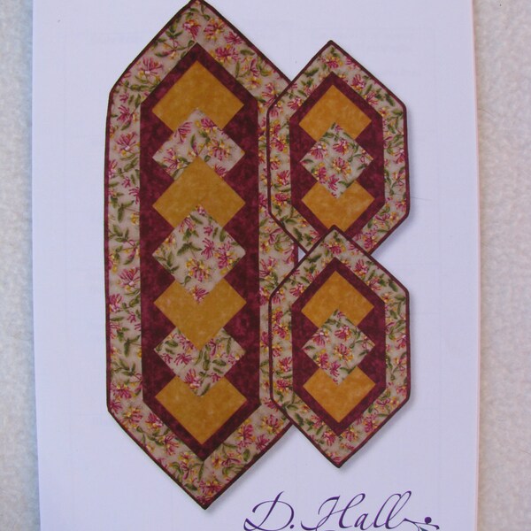 EasyTablerunner and Placemat Sewing Quilt Pattern