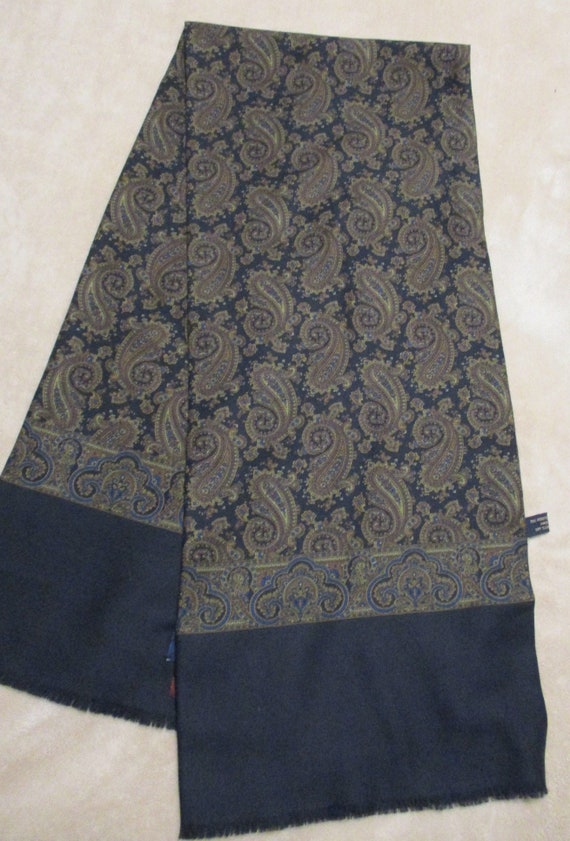 Paisley Merino Wool Silk Scarf Nordstrom Country Britches Made